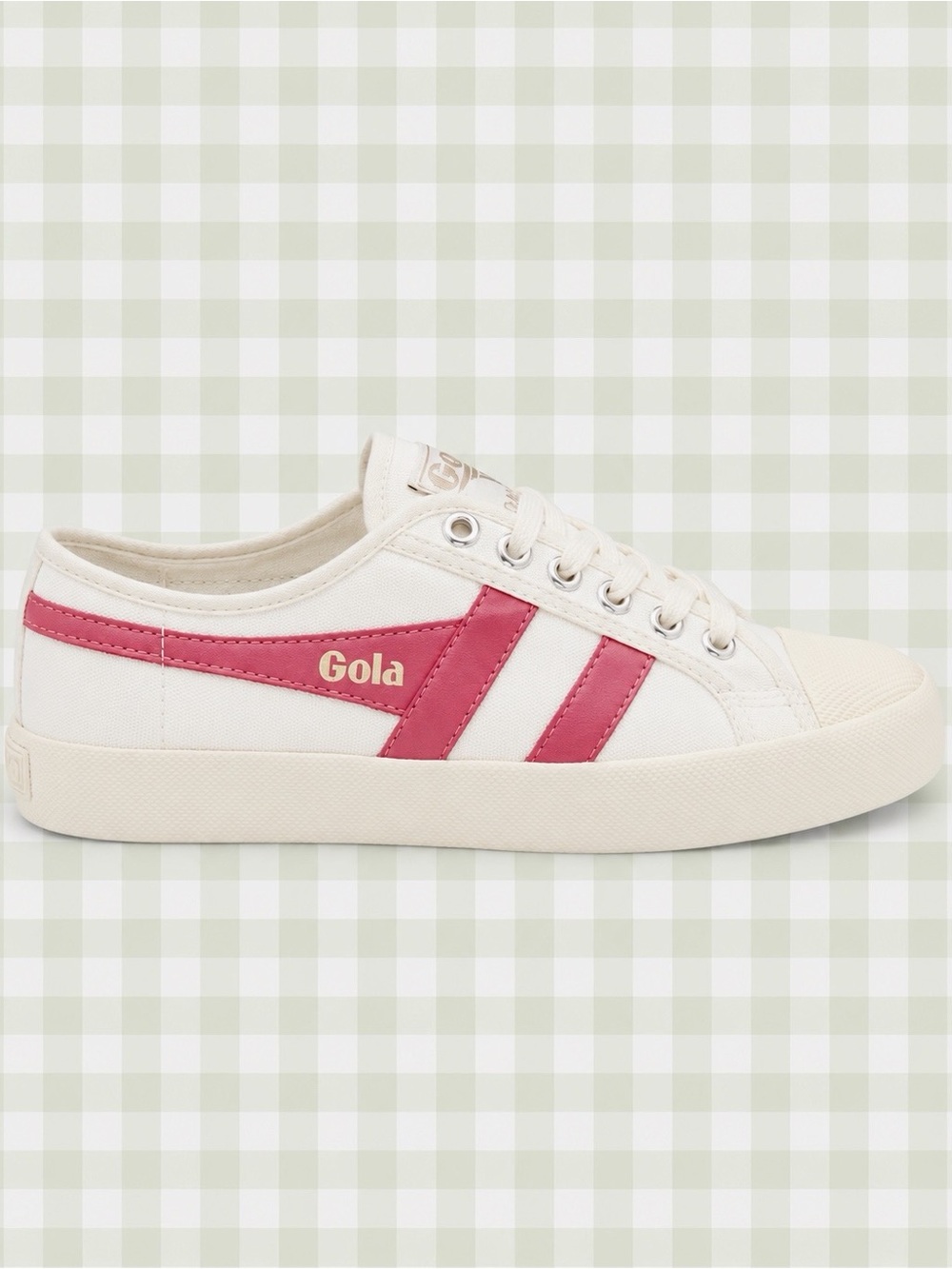 GOLA Woman Off White Canvas Sneaker US9 Preppy Tenniscore Classic Athleisure
